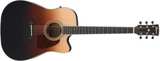 Ibanez AW80CE-BLG Artwood Traditional Series Dreadnought Acoustic Electric Guitar (Brown Ale Gradation)