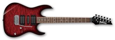 Ibanez GRX70QA-TRB Gio GRX Series Electric Guitar (Transparent Red Burst)