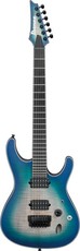 Ibanez SIX6FDFM-BCB Iron Label Series Electric Guitar (Blue Space Burst)