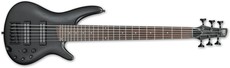 Ibanez SR306EB-WK SR Series 6 String SR306EB Bass Guitar (Weatherd Black)