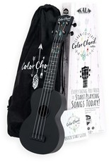 Kala KALA-LTP-SCC Learn to Play Colour Chord Soprano Ukulele (Black)