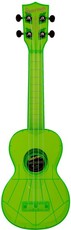 Kala KA-SWF-GN Waterman Series Soprano Ukulele (Fluorescent Sour Apple Green)