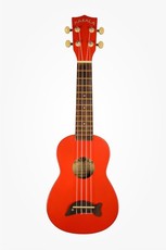 Kala Makala Dolphin Soprano Ukulele (Candy Apple Red)