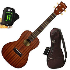 Kala MK-C/PACK Makala Ukulele Series Acoustic Concert Ukulele Pack (Natural)