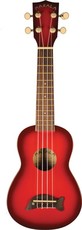 Kala MK-SD-RDBURST Makala Dolphin Series Acoustic Soprano Ukulele (Red Burst)