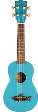 Kala MK-SS/BLU Makala Shark Series Acoustic Soprano Ukulele (Blue)