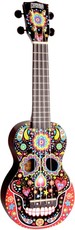 Mahalo MA1 Soprano Ukulele (Skull Black)