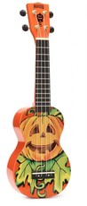 Mahalo MA1MAOR Art Series Halloween Soprano Ukulele (Orange)