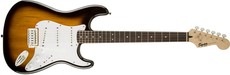 Squier Bullet Stratocaster Electric Guitar with Tremolo Bridge (Brown Sunburst)