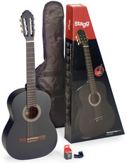 Stagg C440 M 4/4 Classical Acoustic Guitar Pack (Black)