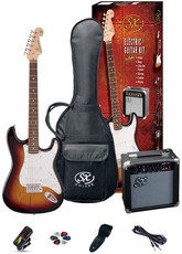 SX Electric Guitar Pack and Amp (3TS)