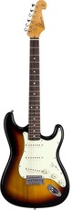 SX Strat Electric Guitar with Maple Fretboard ¾ Size (Sunburst)