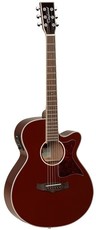 Tanglewood TW4 Winterleaf Superfolk Acoustic Guitar (Burgundy Red Gloss)