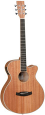 Tanglewood TWU SFCE Union Series Folk Acoustic Electric Guitar with Case (Natural)