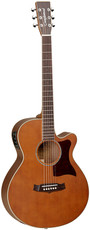 Tanglewood X45 NSE Sundance Performance Pro Series Super Folk Acoustic Electric Guitar (Vintage Amber)