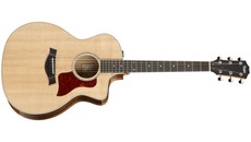 Taylor 214ce-K DLX 200 Series Deluxe Grand Auditorium Acoustic Electric Guitar (Natural)