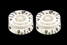 All Parts White Speed Knobs (Set of 2)