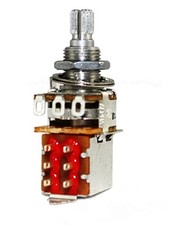 Allparts 250K Split Shaft DPDT Push-Pull Audio Potentiometer (Nickel)