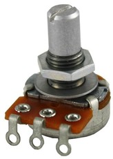 Allparts 50K Solid Shft Linear Roller Potentiometer for Fender Jazmaster Guitars (Nickel)