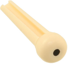 Allparts Acoustic Guitar Plastic Bridge End Pins - Cream with Black Dot (Pack of 50)