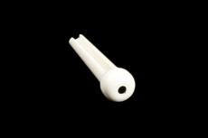 Allparts Acoustic Guitar Plastic Bridge End Pins - White with Black Dot (Pack of 50)