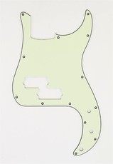 Allparts Bass Guitar 13-Hole 3-Ply Pickgaurd for Fender Precision Bass Style Guitars (Mint Green)