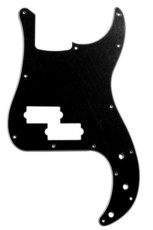 Allparts Bass Guitar 13-Hole Pickgaurd for Fender Precision Bass Style Guitars (Matte Black)