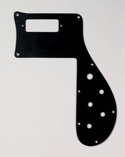 Allparts Bass Guitar 1-Ply Pickguard for Rickenbacker 4001 Early '73 Style Bass Guitars (Black)