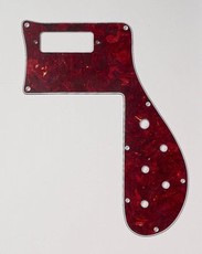 Allparts Bass Guitar 3-Ply Pickguard for Rickenbacker 4001 Early '73 Style Bass Guitars (Red Tortoise Shell)