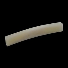 Allparts BN-2205 Electric Guitar Unbleached Blank Bone Nut with Curved Bottom for Fender Stratocaster Style Guitars (Pack of 15)