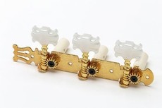 Allparts Classical Guitar Machine Heads Set with Butterfly Buttons (Gold)