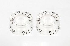 Allparts Clear Speed Control Knobs (Set of 2)