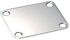 Allparts Electric and Bass Guitar 4-Hole Neckplate (Nickel)