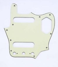 Allparts Electric Guitar 10-Hole 3-Ply Pickguard for Fender Jaguar Style Guitars (Mint Green)