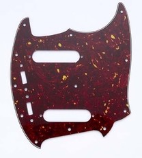 Allparts Electric Guitar 11-Hole 3-Ply Pickgaurd for Fender Mustang Style Guitars (Vintage Red Tortoise Shell)