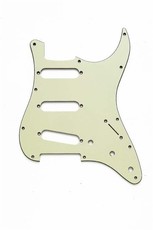 Allparts Electric Guitar 11-Hole 3-Ply Pickguard for Fender '62 Stratocaster Style Guitars (Mint Green)