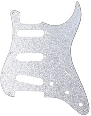 Allparts Electric Guitar 11-Hole 4-Ply Pickguard for Fender Stratocaster Style Guitars (Glass Sparkle)