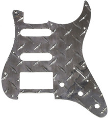 Allparts Electric Guitar 11-Hole Pickgaurd for Fender Stratocaster HSS Style Guitars (Chrome)