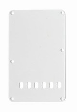 Allparts Electric Guitar 1-Ply Backplate with Six String Holes (White)