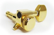 Allparts Electric Guitar 3 A-Side Locking Machine Heads Set with Locking Knob (Gold)