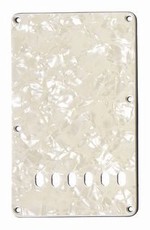 Allparts Electric Guitar 3-Ply Backplate with Six String Holes (Parchment Pearloid)