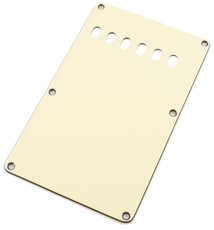 Allparts Electric Guitar 3-Ply Backplate with Six String Holes (Parchment)