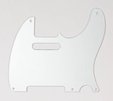 Allparts Electric Guitar 5-Hole 1-Ply Acrylic Pickgaurd for Fender Telecaster Style Guitars (Mirror)