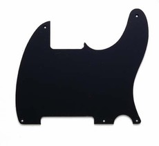 Allparts Electric Guitar 5-Hole 1-Ply Pickgaurd for Fender Esquire Style Guitars (Black)