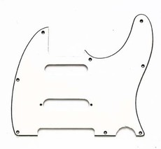 Allparts Electric Guitar 8-Hole 3-Ply Pickgaurd for Fender Telecaster SS Style Guitars (Parchment)