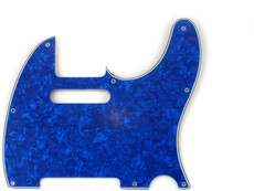 Allparts Electric Guitar 8-Hole 3-Ply Pickgaurd for Fender Telecaster Style Guitars (Blue Pearloid)