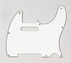 Allparts Electric Guitar 8-Hole 3-Ply Pickgaurd for Fender Telecaster Style Guitars (Parchment)