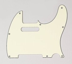 Allparts Electric Guitar 8-Hole 3-Ply Pickgaurd for Fender Telecaster Style Guitars (Vintage Cream)