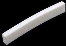 Allparts Electric Guitar Curved Bottom Blank Bone Nut for Fender Guitars - White (Pack of 15)