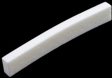 Allparts Electric Guitar Curved Bottom Blank Bone Nut for Fender Guitars (White)